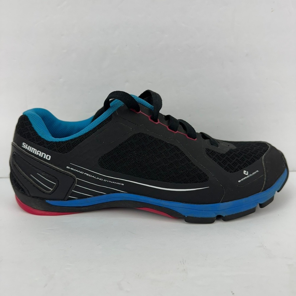 Shimano SH-CW41L Women's Cycling Shoes EU 39 US 7.2 Black Blue Pink Bike Sneaker